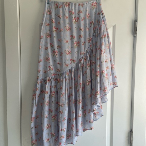 Abercrombie & Fitch Asymmetrical Ruffle Maxi Skirt - S - Picture 5 of 5